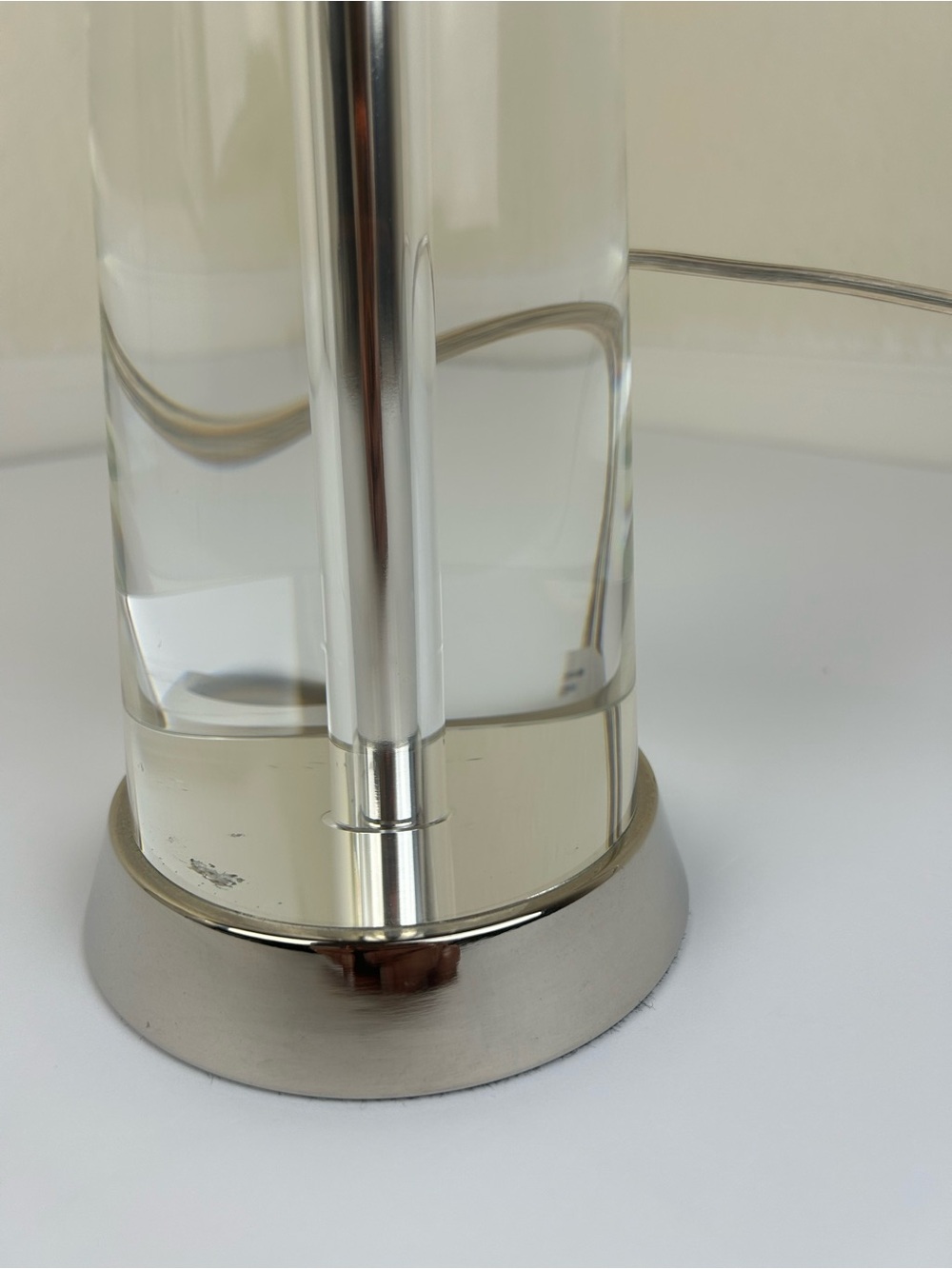 Pottery Barn RETIRED Crystal Bancroft Table Lamp HEAVY 26” - Picture 3 of 12